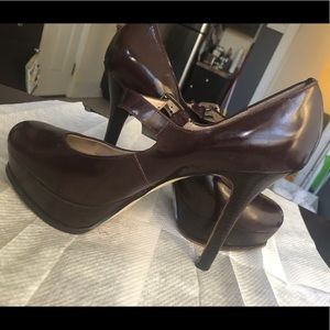 Plum Michael Kors Pumps with Ankle Strap